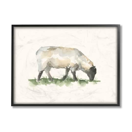 Stupell Industries Grazing Sheep Framed Wall Art